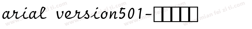 arial version501字体转换